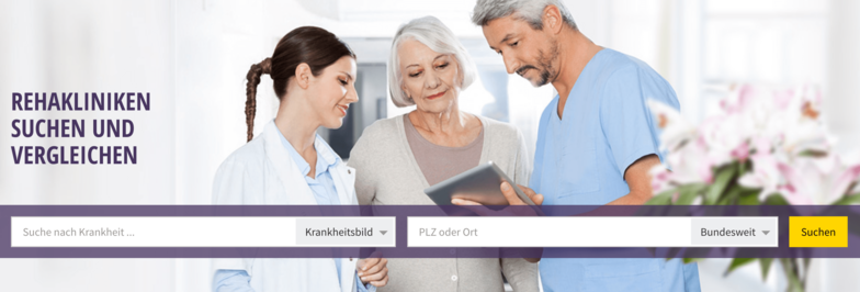 Startseite Rehakliniken-Portal von Qualitätskliniken.de
